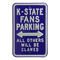 Authentic Street Signs Authentic Street Signs 71047 K-State Fans Clawed Parking Sign 71047